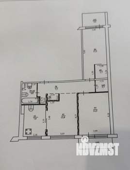 3-к квартира, вторичка, 62м2, 3/9 этаж