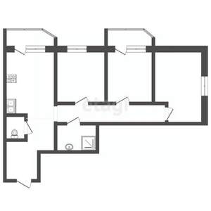 3-к квартира, вторичка, 75м2, 9/25 этаж