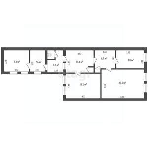 4-к квартира, вторичка, 83м2, 3/3 этаж