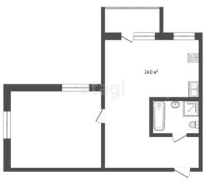 2-к квартира, вторичка, 50м2, 2/10 этаж