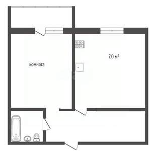 1-к квартира, вторичка, 36м2, 3/9 этаж