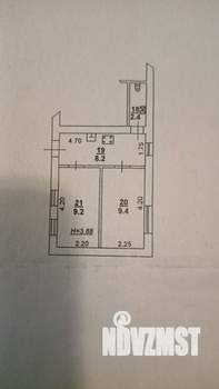 2-к квартира, вторичка, 30м2, 3/3 этаж