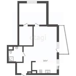 2-к квартира, вторичка, 68м2, 23/23 этаж