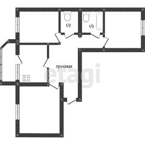 3-к квартира, вторичка, 87м2, 2/17 этаж
