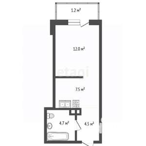 Студия квартира, вторичка, 31м2, 5/25 этаж