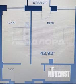 1-к квартира, вторичка, 42м2, 8/25 этаж