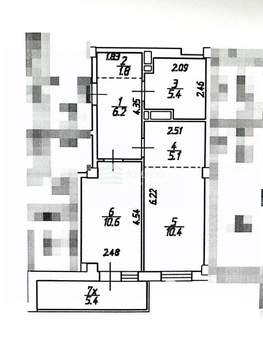 2-к квартира, вторичка, 41м2, 17/18 этаж