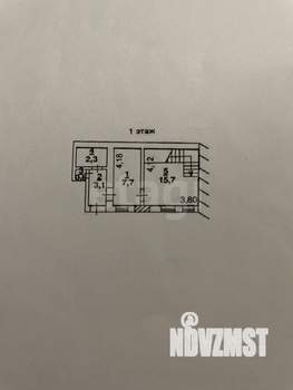 3-к квартира, вторичка, 53м2, 1/2 этаж