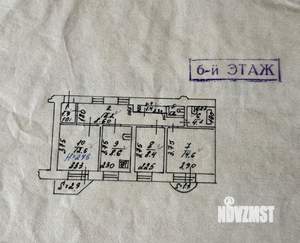 3-к квартира, вторичка, 65м2, 6/6 этаж