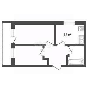 2-к квартира, вторичка, 44м2, 2/9 этаж