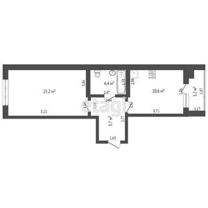 1-к квартира, вторичка, 37м2, 20/20 этаж