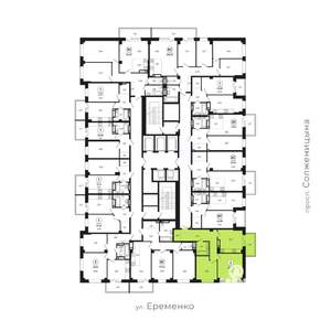 2-к квартира, вторичка, 67м2, 14/24 этаж