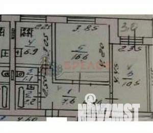 2-к квартира, вторичка, 50м2, 9/9 этаж