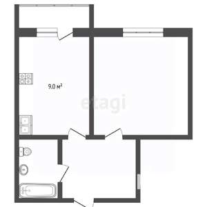 1-к квартира, вторичка, 35м2, 3/19 этаж