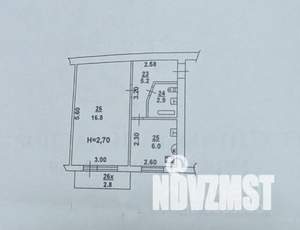 1-к квартира, вторичка, 30м2, 5/5 этаж