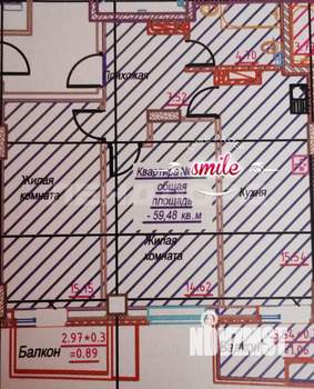 2-к квартира, вторичка, 57м2, 16/25 этаж