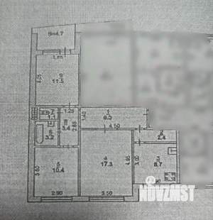 3-к квартира, вторичка, 67м2, 6/6 этаж