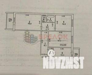 3-к квартира, вторичка, 80м2, 10/10 этаж