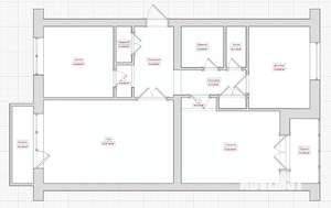 3-к квартира, вторичка, 59м2, 3/5 этаж