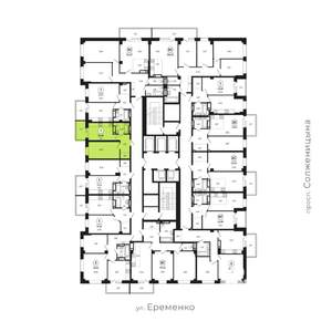 1-к квартира, вторичка, 38м2, 15/24 этаж