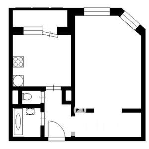 1-к квартира, вторичка, 41м2, 17/19 этаж