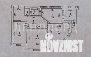 3-к квартира, вторичка, 80м2, 11/17 этаж