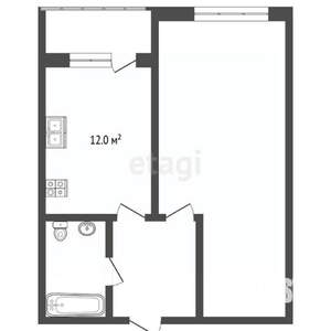 1-к квартира, вторичка, 41м2, 11/32 этаж