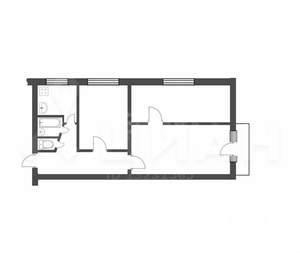 3-к квартира, вторичка, 58м2, 3/6 этаж