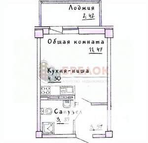 Студия квартира, вторичка, 32м2, 8/9 этаж