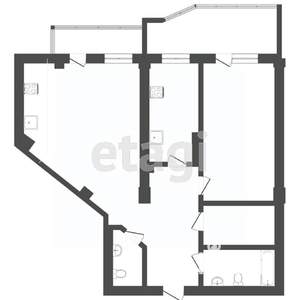 3-к квартира, вторичка, 117м2, 6/15 этаж