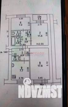 3-к квартира, вторичка, 61м2, 2/5 этаж