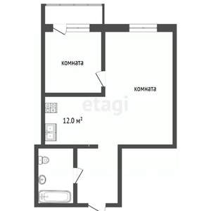 1-к квартира, вторичка, 39м2, 20/25 этаж