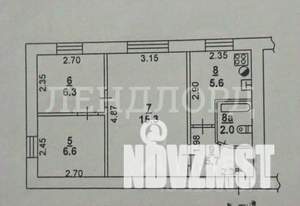 3-к квартира, вторичка, 42м2, 2/2 этаж