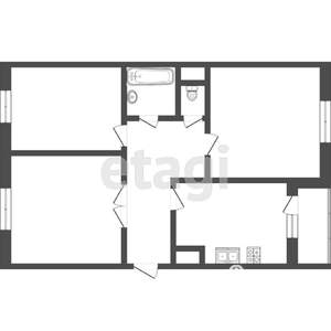 3-к квартира, вторичка, 75м2, 11/20 этаж