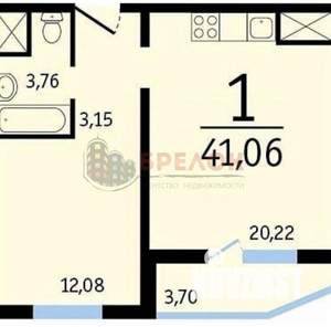 2-к квартира, вторичка, 41м2, 10/17 этаж
