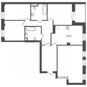 3-к квартира, вторичка, 75м2, 2/16 этаж