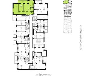 3-к квартира, вторичка, 73м2, 23/24 этаж