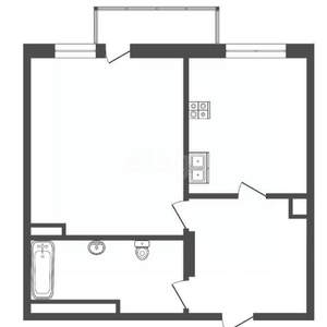 1-к квартира, вторичка, 33м2, 17/25 этаж