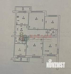 4-к квартира, вторичка, 158м2, 1/9 этаж