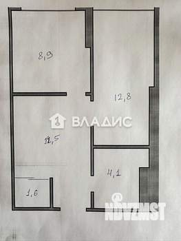 1-к квартира, вторичка, 40м2, 7/11 этаж
