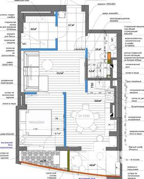 2-к квартира, вторичка, 55м2, 13/22 этаж