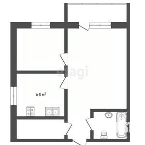 2-к квартира, вторичка, 42м2, 13/16 этаж