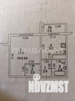 1-к квартира, вторичка, 38м2, 16/17 этаж
