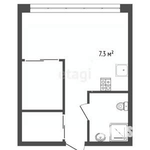 1-к квартира, вторичка, 40м2, 26/30 этаж