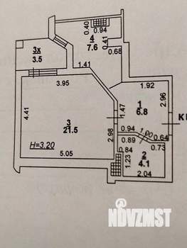 1-к квартира, вторичка, 40м2, 2/4 этаж
