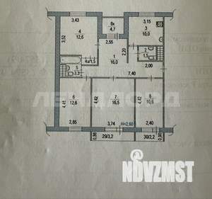 4-к квартира, вторичка, 90м2, 4/5 этаж