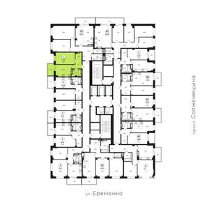 1-к квартира, вторичка, 41м2, 5/24 этаж