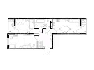 3-к квартира, вторичка, 62м2, 10/25 этаж