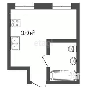 1-к квартира, вторичка, 31м2, 8/10 этаж