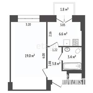 1-к квартира, вторичка, 33м2, 5/5 этаж